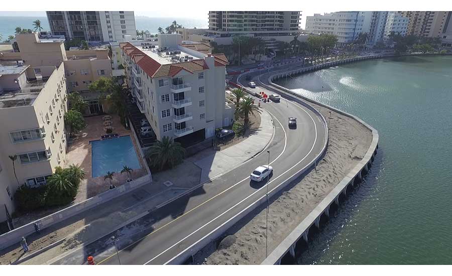 Miami Beach’s A1A flood-mitigation project