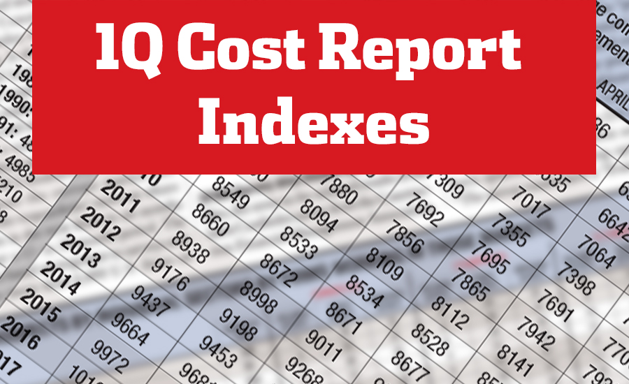 ENR 1Q Cost Report Cost Indexes