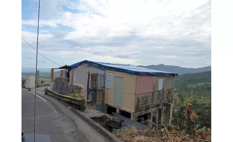 Puerto Rico temporary blue roofs