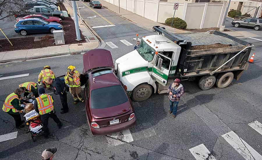 Virginia dump-truck accident aftermath