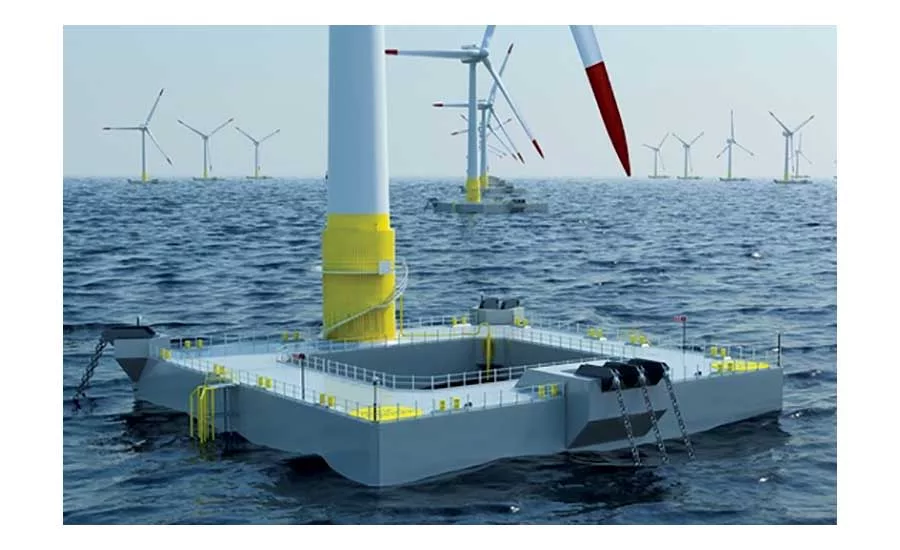 European floating wind turbine
