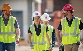 Female construction workers