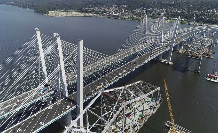 Construction of Mario Cuomo Bridge