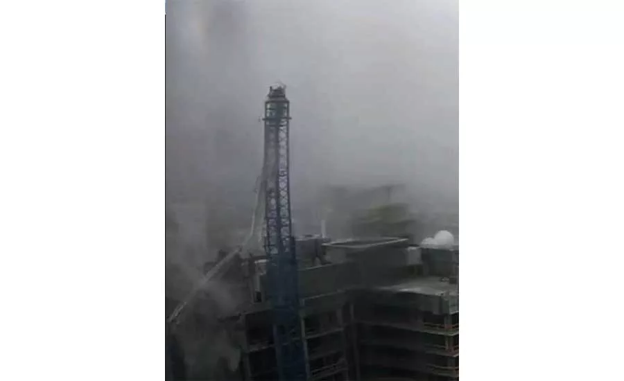 Hurricane Irma crane fall
