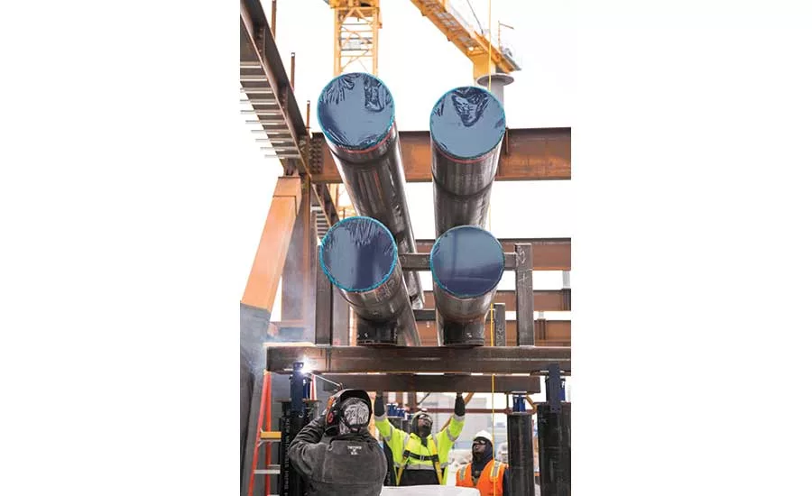 Top-floor central utility plant