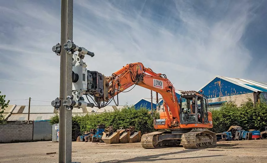 Hydraulic lifting attachment