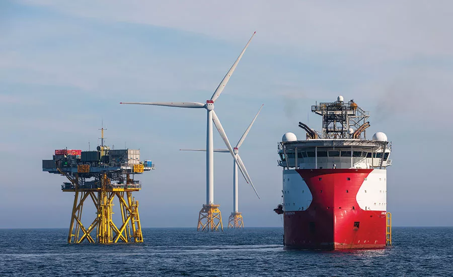 Offshore wind power substation