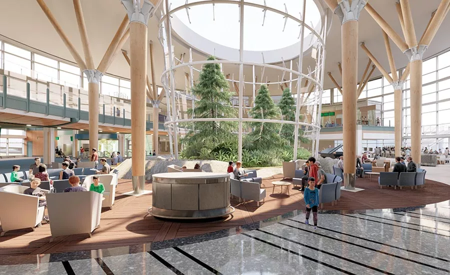 render of Vancouver International Airport terminal