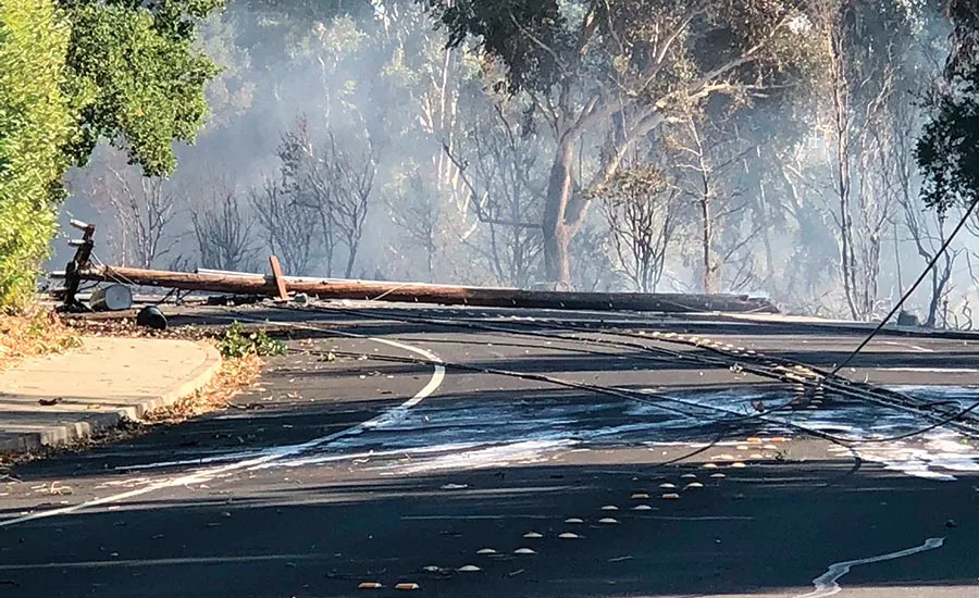downed power line