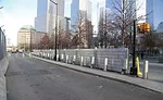 Security bollards at WTC site