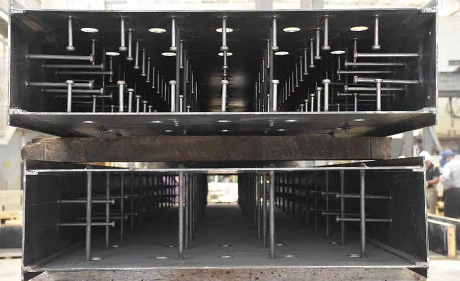 Modular composite plate-steel cores