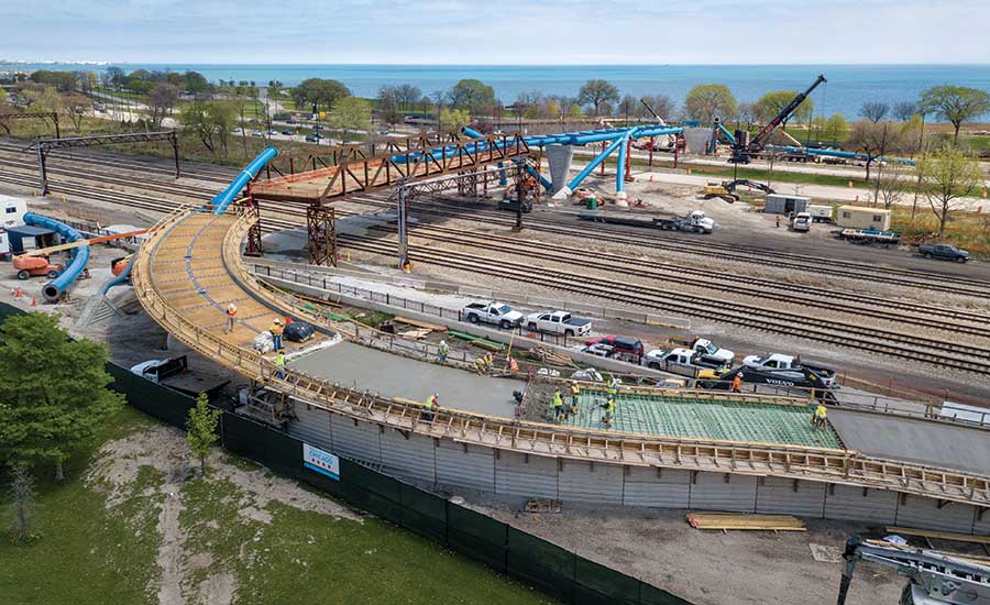 41st Street Pedestrian Bridge in Chicago