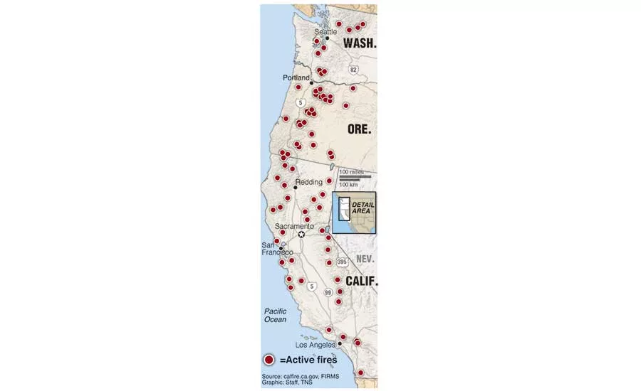 West coast fires