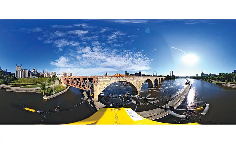 High-resolution drone images