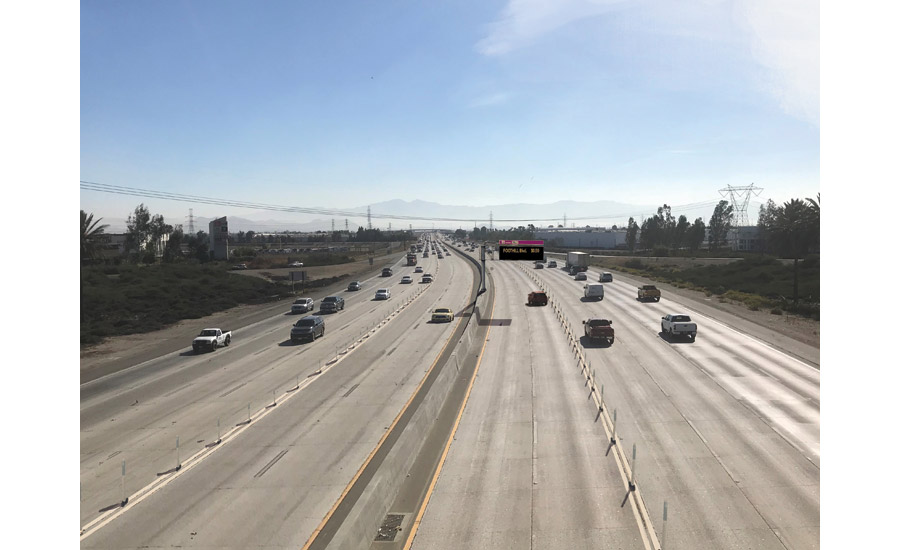freeway cars and trucks