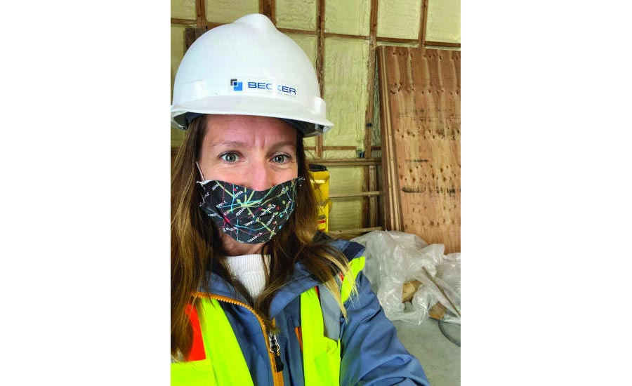 Elizabeth Brownell on jobsite