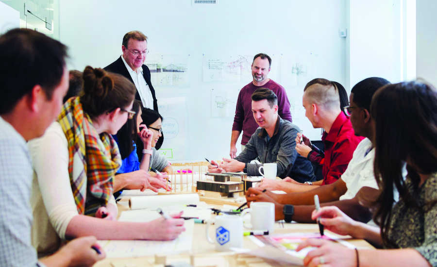 Ryan Johnson in a meeting