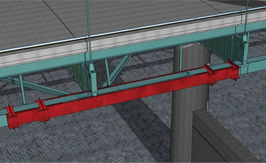 fractured girder