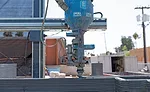 home built using gantry-mounted 3D printer