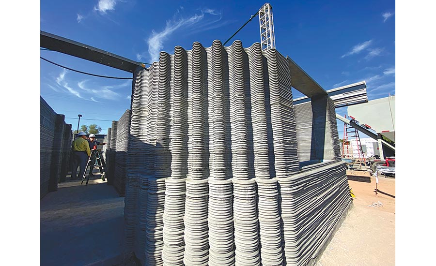 House of 3D-Printed Concrete Goes Up Arizona News-Record