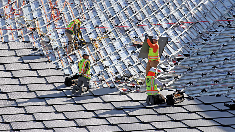 solar panel shingle arrays