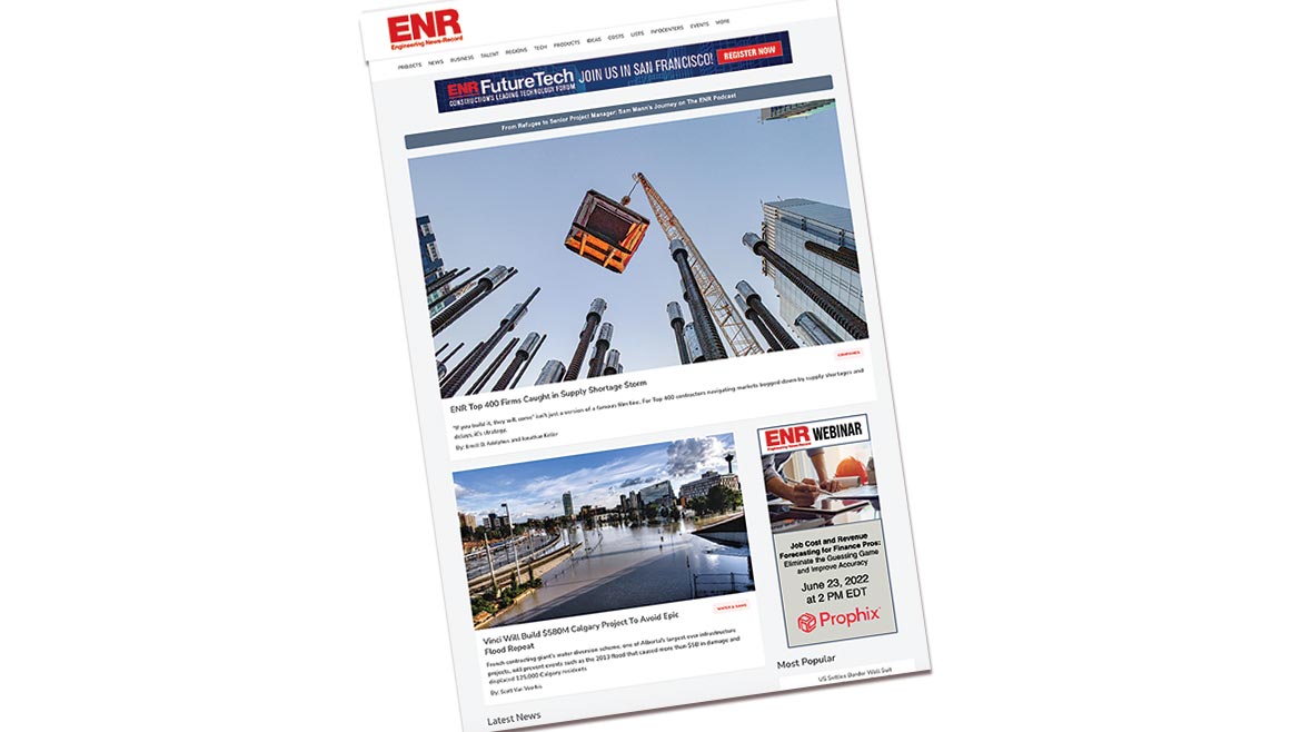 ENR.com homepage