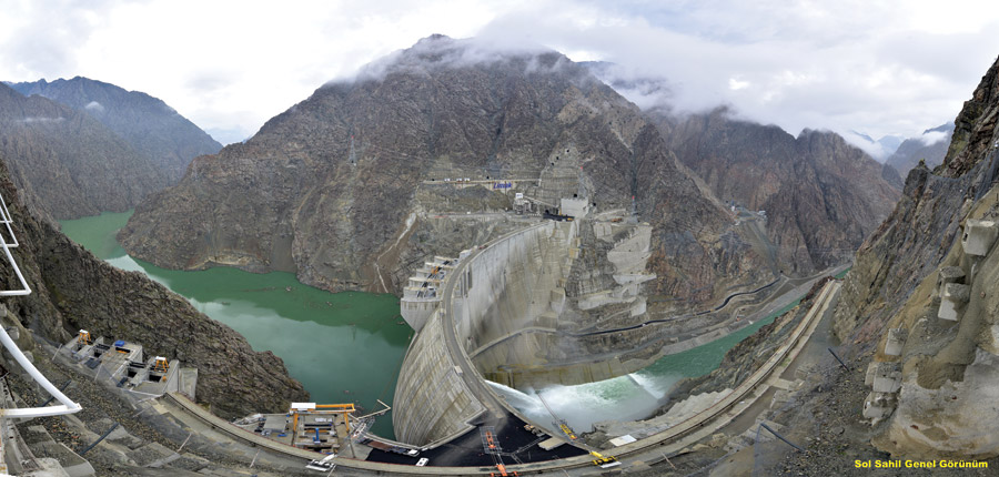 the dam impoundment