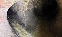 Sewer in Portland, Oregon built with egg-shaped brick pipe