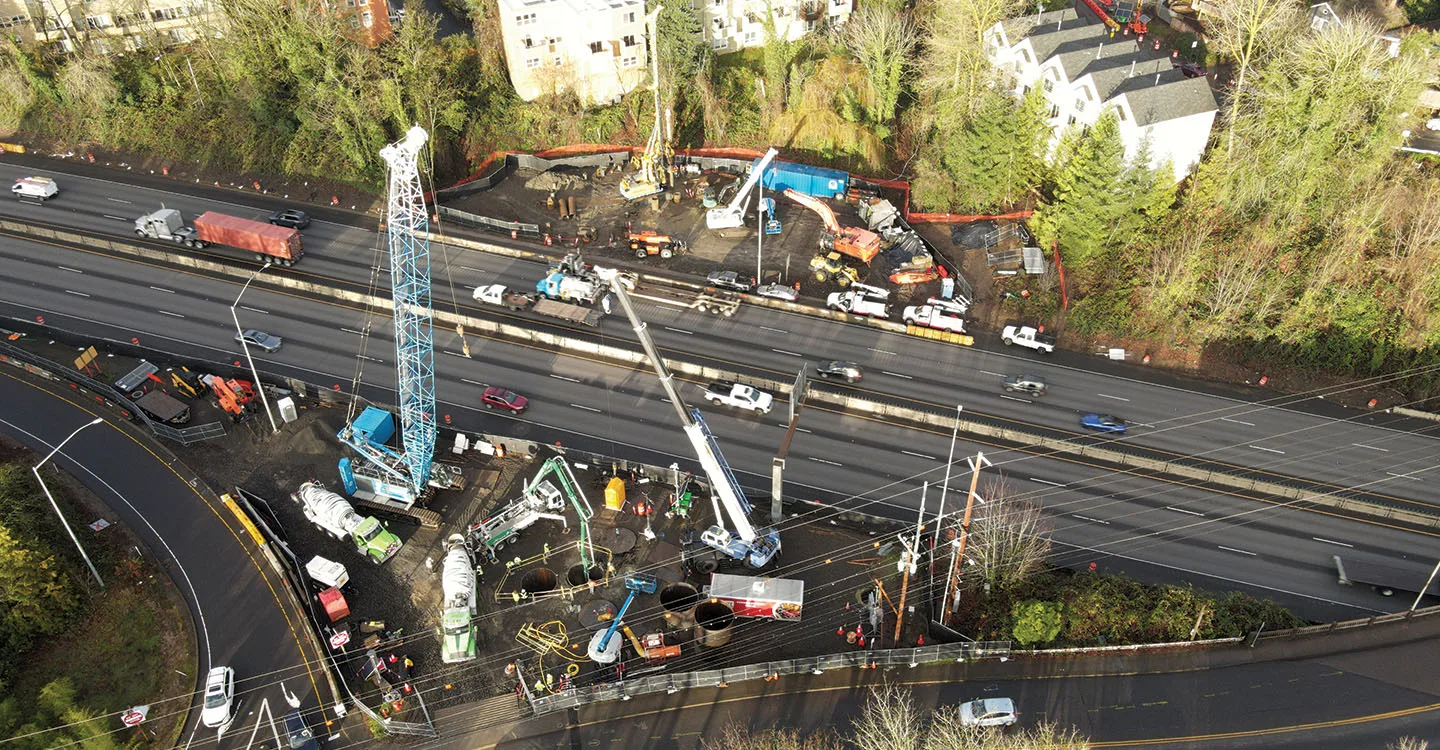 Shaft 2 and 3 of the Carolina Trunk Rehabilitation Project in Portland, Oregon