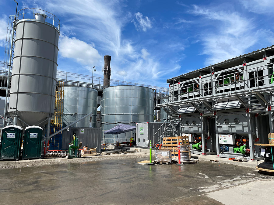 slurry treatment plant