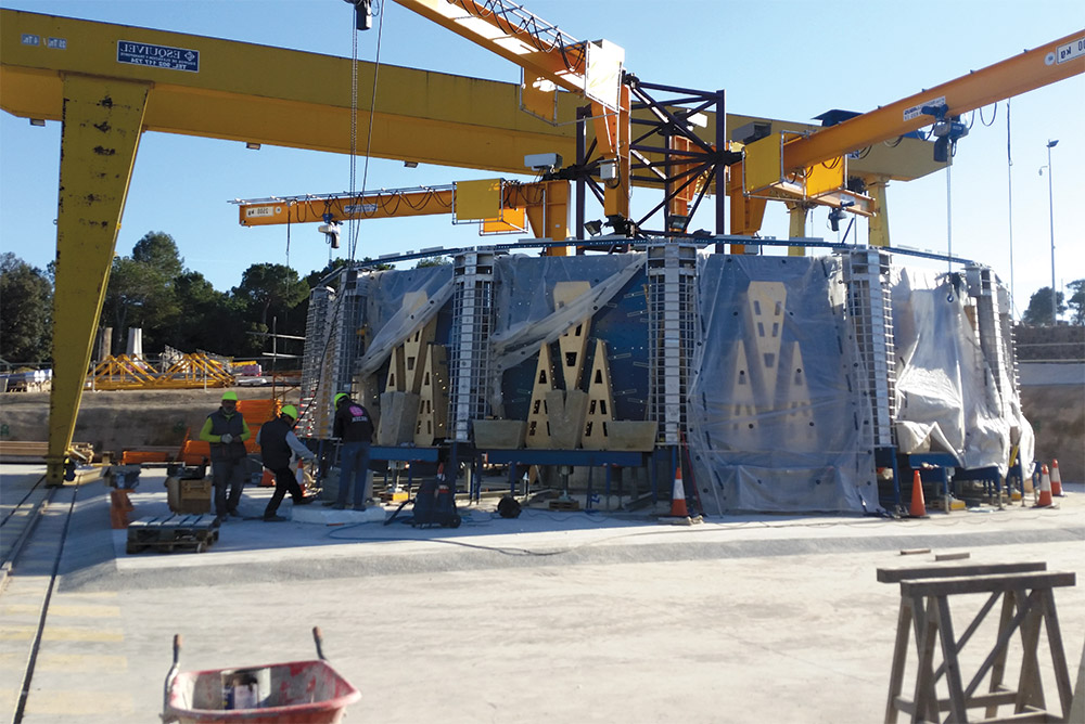 preassemble project components at an offsite location