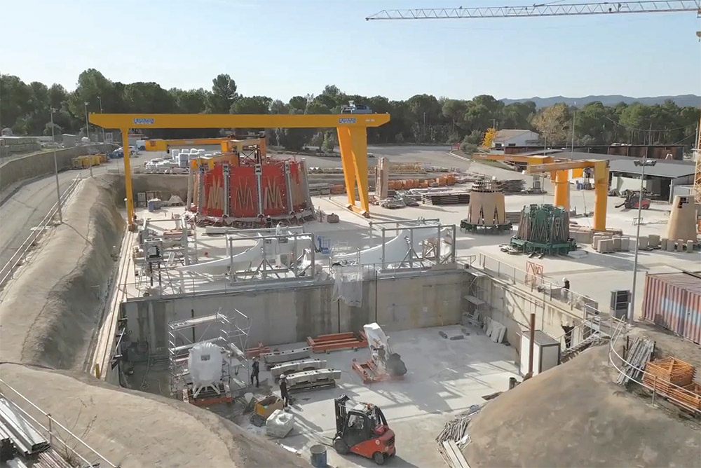 preassemble project components at an offsite location