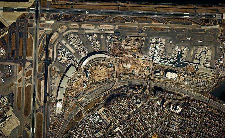LaGuardia airport aerial view