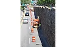 reconstruction of Union Turnpike retaining wall