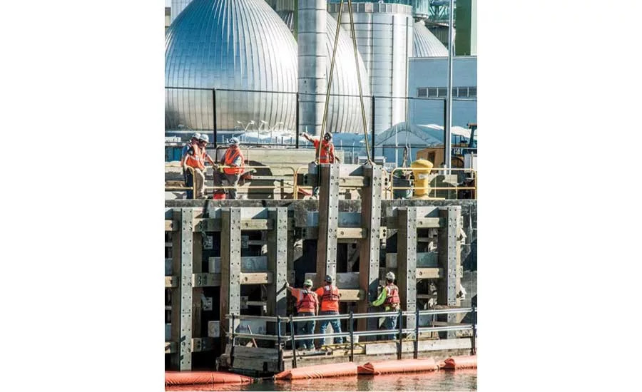 Newtown Creek wastewater treatment plant dock