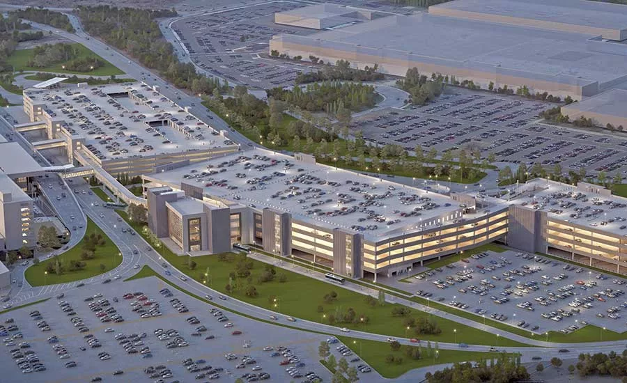 The Consolidated Rental Car Facility at Bradley International Airport