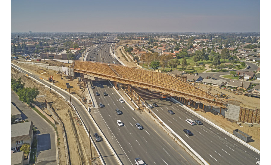 aerial view of I-405