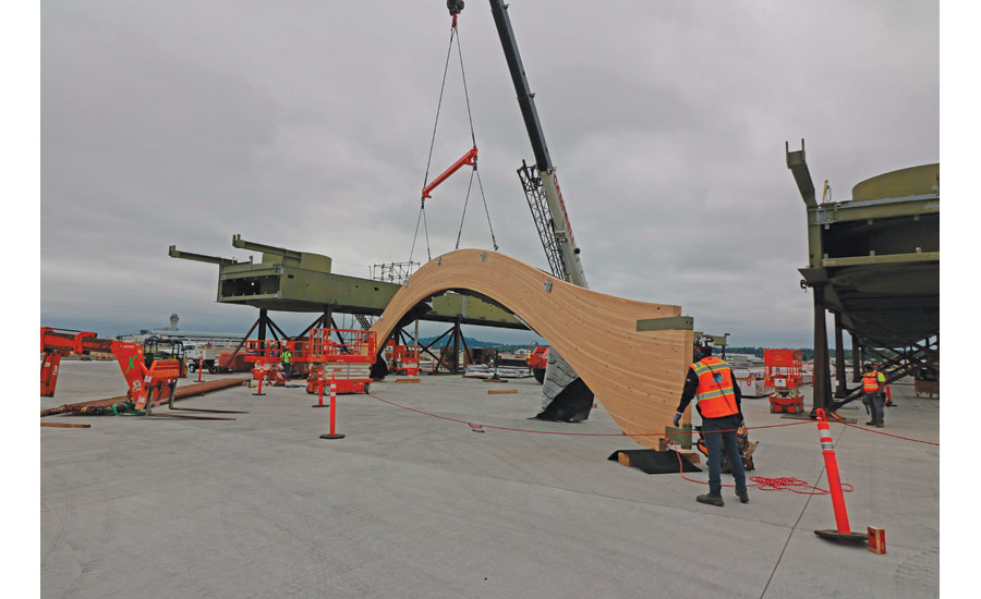 roof supports made of Douglas Fir