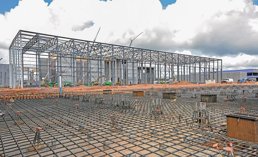 Egger wood products under construction