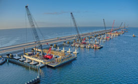 substructure work for the new Howard Frankland