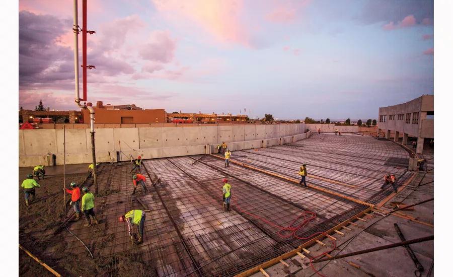 Sandia Casino garage construction