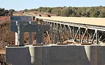 decks of old and new Hell Canyon bridges