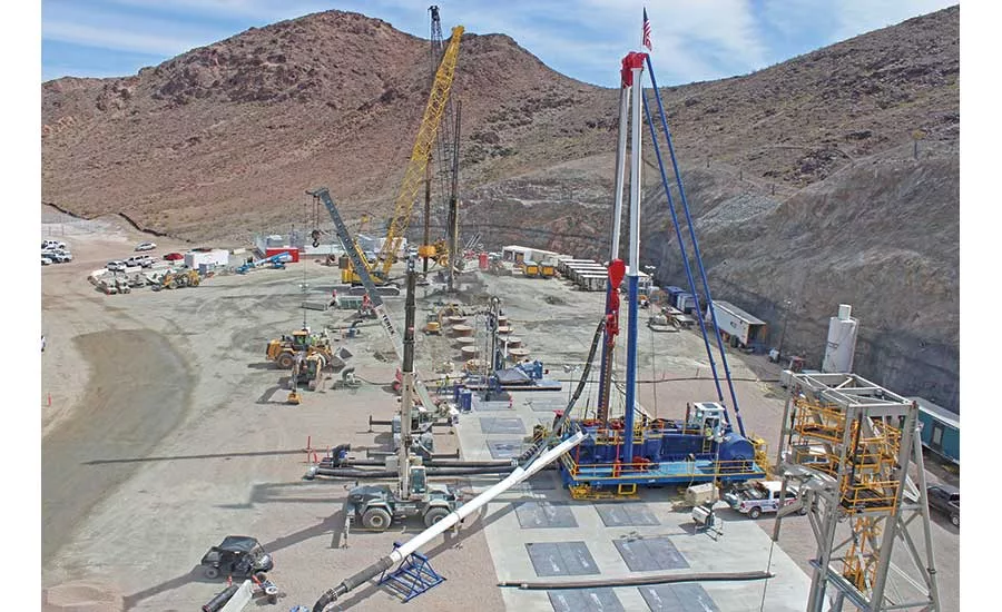 34 deep well shafts