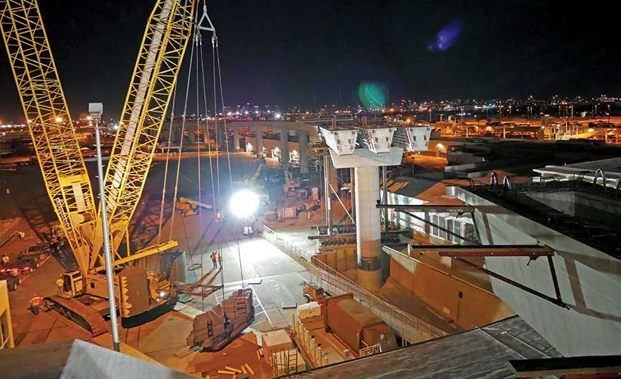 Liebherr LR 1300 derrick boom crane