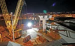 Liebherr LR 1300 derrick boom crane