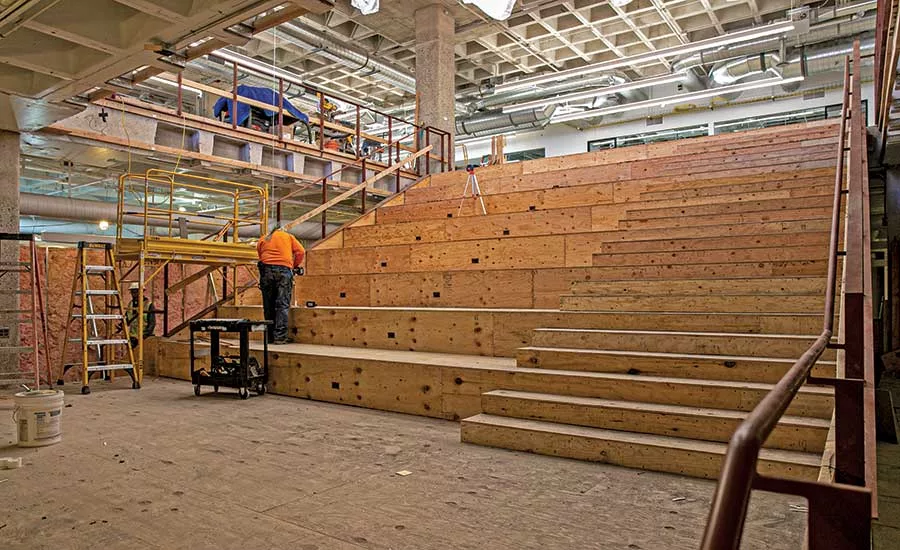 Underutilized basement level
