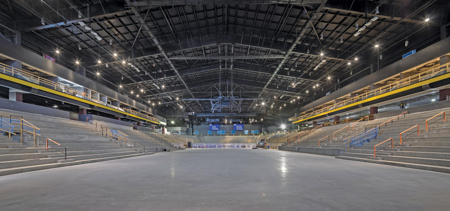 The main arena
