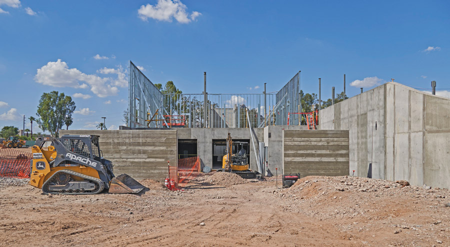 the new building