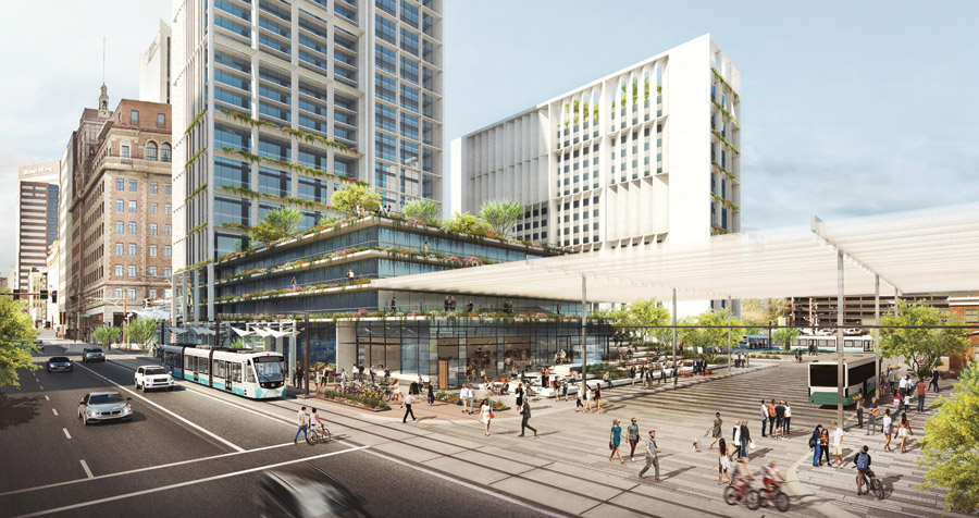 Rendering of the Central Transit Station