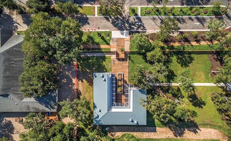 Khabele Elementary School aerial